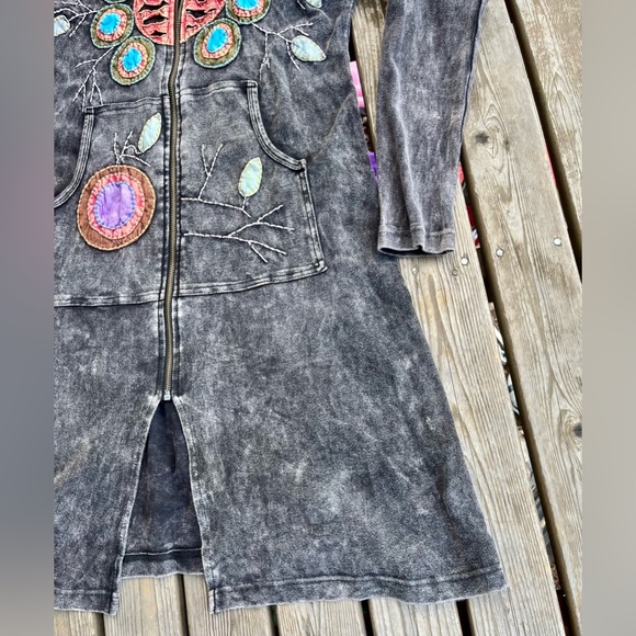 Rising International Long Embroidered Boho Jacket - Picture 3 of 14